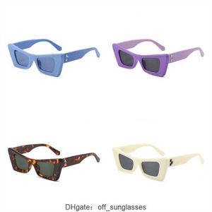 Gafas de sol de diseño de lujo para hombres y mujeres estilo OFF 40001 moda clásica placa gruesa negro blanco marco cuadrado gafas gafas WW55