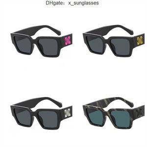 Luxe Designer Zonnebrillen voor Mannen en Vrouwen OFF Stijl Mode Brillen Klassieke Dikke Plaat Zwart Wit Vierkant Frame Brillen Man Bril 6IJ0