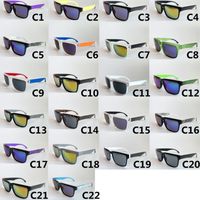 Lunettes de soleil de créateurs de luxe pour hommes square cadre femmes sport conduisant des verres de soleil nuances de lunettes 22 couleurs