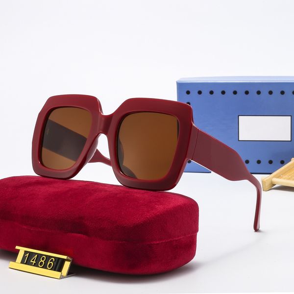lunettes de soleil design de luxe pour hommes femmes carré demi-monture pilote lunettes de soleil lunettes de mode classique haute qualité lunettes de soleil pour femmes avec étui en cuir 01