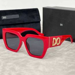 Lunettes de soleil de luxe pour femmes marque classique lunettes de lettre DoG lunettes de soleil de luxe mode UV400 cadre lunettes avec boîte voyage plage vacances haut niveau