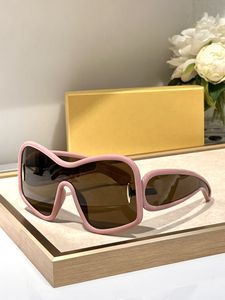 Luxe designer zonnebril voor dames Fashion Attitude UV400-beschermingslens Vierkant volledig frame Goudkleurig zijlogo Gouden zonnebril Nieuw met doos12