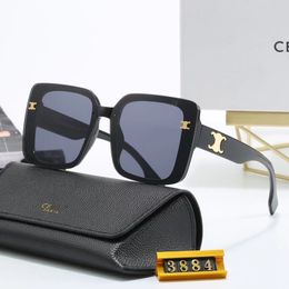Gafas de sol de diseñador de lujo para mujeres gafas para hombres letras populares gafgle playa neutral gafas de sol U400 con caja muy buen regalo