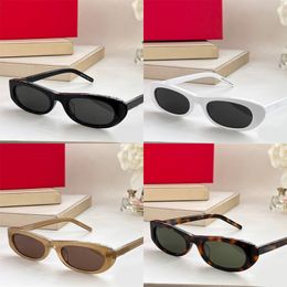 Luxe designer zonnebril voor vrouwen mannen zonnebrillen ovaal polariseren UV -bescherming bescherming ogen sonnenbrillen reis zonnebrillen ontwerper eenvoudige elegante mz153 c4