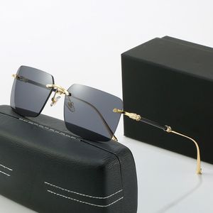 Lunettes de soleil de créateurs de luxe pour femmes mode hommes Mayba buffle Buffle Sun Glasses Driving Buffs Shades Eyewear Rimless Square Vintage RET 235S