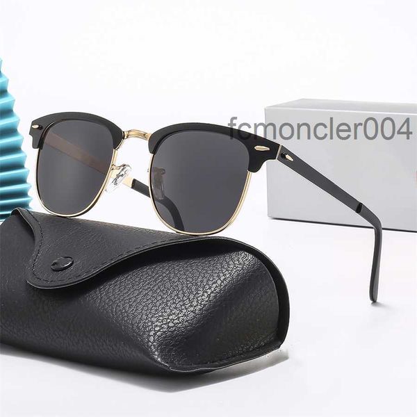 Gafas de sol de diseñador de lujo para mujeres Hombres Gafas Marca Moda Conducción Anteojos Vintage Viajes Pesca Medio marco Sol Uv400 Alta calidad Y7QY