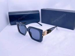 Lunettes de soleil de luxe homme femmes rectangle bb lunettes de soleil unisexe designer lunettes de soleil lunettes de soleil rétro cadre de luxe design UV400 avec boîte très bon