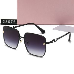 Luxe designer zonnebrillen Heren Dames zonnebrillen Miui Miui zonnebrillen Oversized vierkante zonnebrillen Populaire merktinten UV400 Party Shopping-zonnebrillen