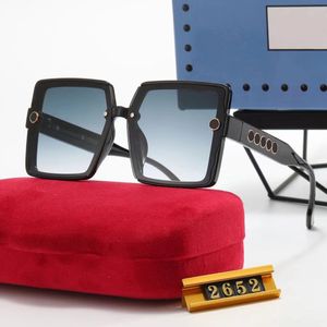 Lunettes de soleil de luxe pour hommes et femmes, lunettes de soleil à grande monture, lunettes de soleil de plage, design luxueux avec boîte