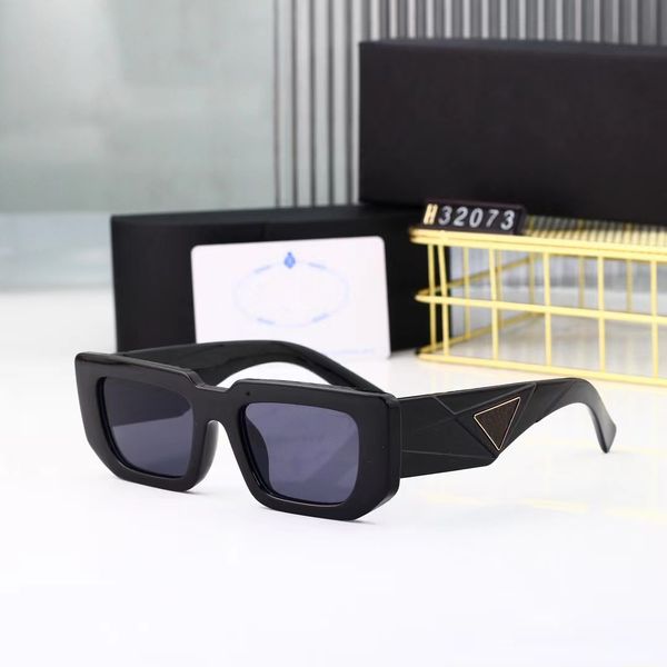 Lunettes de soleil de luxe lunettes unisexes lunettes de soleil de plage cadre minimaliste et à la mode design luxueux UV400 avec boîte d'emballage