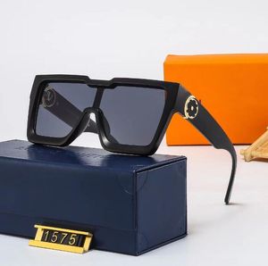 luxe designer zonnebril UV -resistent mode zonnebril populaire ontwerpers vierkante zonneglas casual veelzijdige bril met doos 6 colos