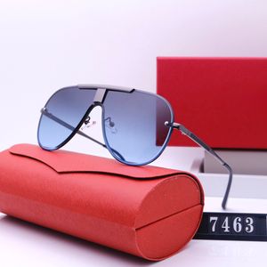 Gafas de sol de diseñador de lujo Gamias de mujer Gafas Fashion Sun Gafas de sol UV400 Mensas para hombres de alta calidad Eyewear Eyewearses de manejo de la playa al aire libre.