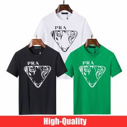 Diseñador de lujo Pra camiseta verano para hombre para mujer de manga corta más nueva moda camisetas de alta calidad camisas de algodón puro ocio patrón clásico a0xN #