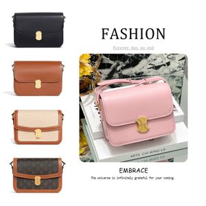 Designer de luxe Teen Triomphe Celiny Sac à bandoulière Femme Homme 2 tailles Sac à main en cuir véritable Fourre-tout en cuir de veau Pochette bandoulière Femme Enveloppe Maquillage Sacs à main Sacs à main