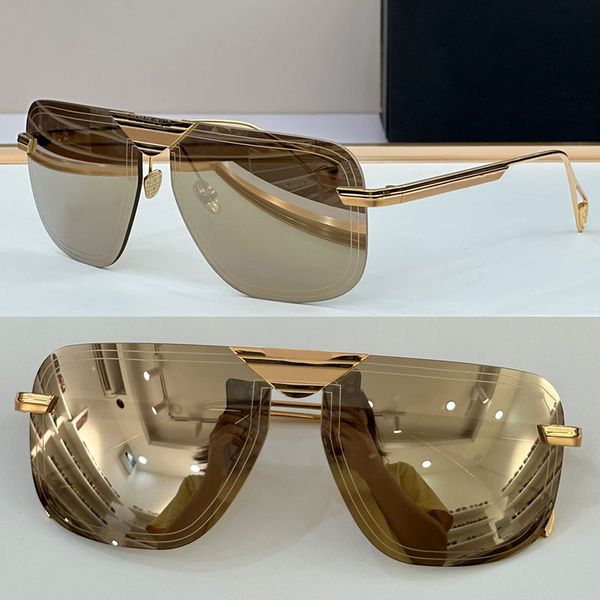 Diseñador de lujo THE AERONAUT III Gafas de sol para hombre Marca de moda Piloto Lente láser Gafas de sol de estilo moderno