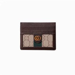 concepteur de luxe Top Quality Card Holder Geatic Leather Marmont G Purse Fashion Y Womens Men Spols Mens Key Ring Credit Coin Mini portefeuille 238L