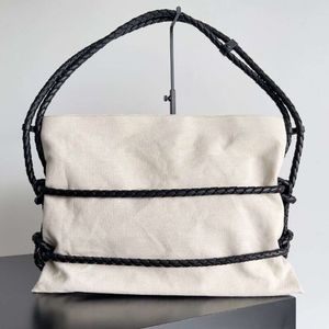 Bolso de diseñador de lujo, bolso de moda, bolso de lona con nudo, bolso cruzado simple y de gran capacidad, Contador