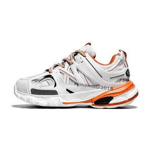 Luxe designer atletiek 3.0 sneakers man platform casual schoenen wit zwart net nylon bedrukt lederen sportschoenen triple s riemen zonder dozen 36-45 RM09