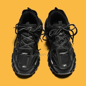 Designer de luxe athlétisme 3.0 baskets homme plate-forme chaussures de sport blanc noir net nylon chaussures de sport en cuir imprimé triple s ceintures 36-45 z52