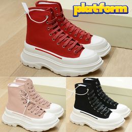 Luxe designer Tread Slick Boot Magnolia Red Canvas Triple Black Wrouwen Outdoor Sneakers Trainers EUR 35-40