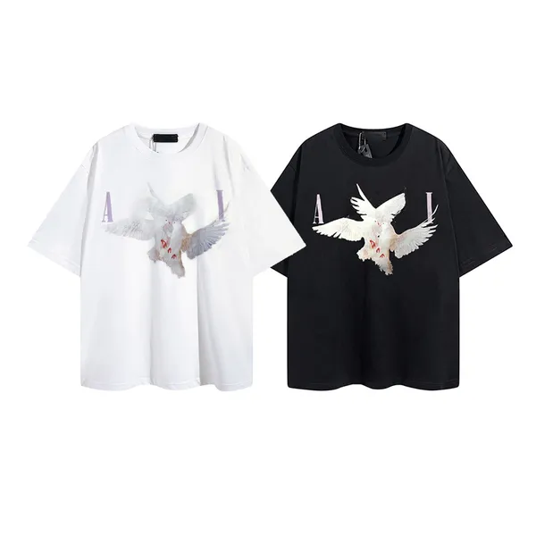 Créateur de luxe Tshirts Mente Moupe Tshirt Tshirt deux pigeons Grands Couples Shirts Loos