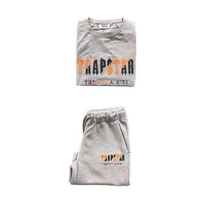 Luxe ontwerper UK London Trapstar T-shirt Irongate Arch Chenille korte set topkwaliteit geborduurd trainingspak EU-maten XS-XXL 29JN