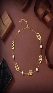 Designer de luxe contre collier pendentif Colliers de lettre de couchier Bracelet Feme Femme Pearl Bracelets Classic Jewelry Popularité Femme3244486