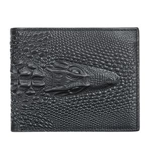 Portefeuille de concepteur de luxe porte-carte mini portefeuille walle mens courte portefeuille d'alligator businet