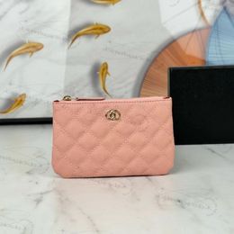 Luxe designer portemonnee met rits portemonnee Echt leer kaviaar sleuteltas dames koeienhuid diamant mond rode envelop kaarthouder cc tas met grote capaciteit