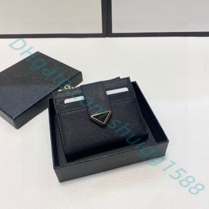 Carteras de diseñador de lujo Monedero de moda Saffiano Patrón entrecruzado Titulares de tarjetas Carteras de embrague de piel de ganado Carteras en capas Carteras unisex con caja