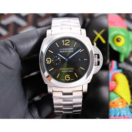 Luxury Designer Watch for Men Mécanique mouvement automatique Miroir Sapphire 47 mm