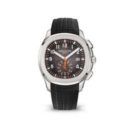 Luxury Designer Watch Mechanical Watches Aquanaut 5968a-001 Cronógrafo de acero inoxidable Dial negro Muñeca de pulsera automática