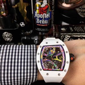 Luxe designer horloge Mechanische horloges Zwitserse automatische beweging Sapphire Mirror Maat 43 mm x 50 mm geïmporteerde rubberen band polshorloge
