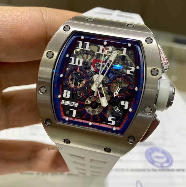 Designer de luxe Watch Richar Hommes Mille de montres mécaniques automatiques mécaniques Sapphire Sapphire Afficée de mode Fashion Wrists Rubber Silicone Watch Band DV42