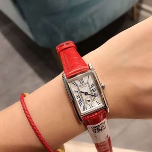 Montre de créateur de luxe avec montre de ceinture pour femme en diamant montre chronographe à ceinture en acier à cadre rectangulaire de haute qualité