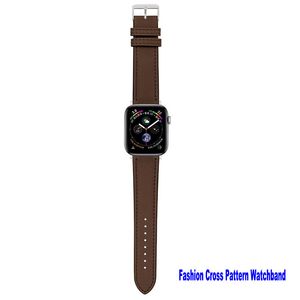 Luxe designer horlogebanden compatibel met Apple Watch Band 49mm 45 mm 44 mm 42 mm 40 mm 38 mm zacht lederen vervangende bandband Watchband voor Iwatch -serie 8/7/6/5/4/3/2 SE