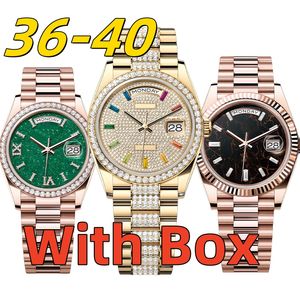 Luxe Designer Horloges Paar Horloge Heren Horloge 36/40 MM Automatische Machinebeweging waterdicht Lichtgevende Kalender Saffier Sutra Mode Dameshorloge