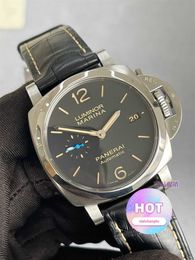 Designer de luxe regarde les montres-bracelets tournant Panasonic Lumino Series Calendrier mécanique automatique montre Pam01392 IRRISS