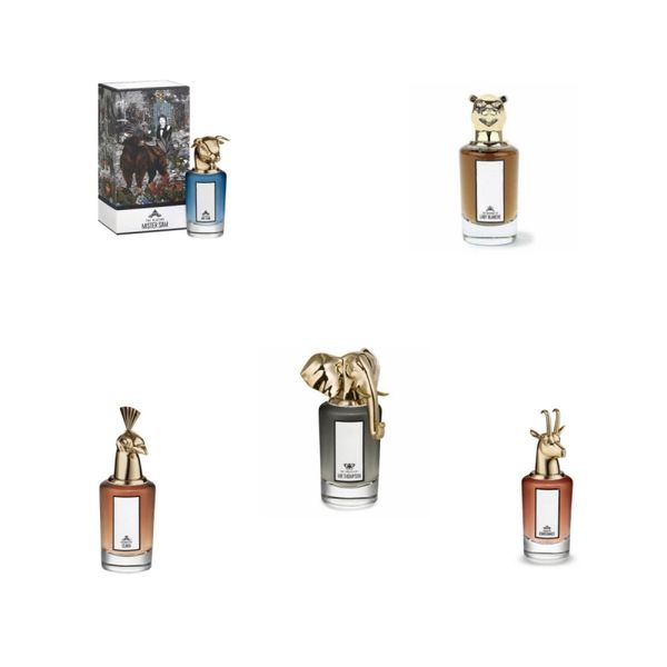 Diseñador de lujo Precio al por mayor Retratos de perfumes La inimitable cabeza de bestia Capricornio Argal Cabeza William Hombres Perfumes 75 ml Mister Sam Fragancia