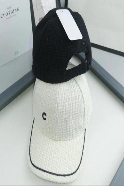 Luxury diseñador ancho de bola de borde para hombres marcas de moda de moda impresión de doble letra bordado de lana gatio de pescado invierno w4782325