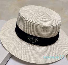 Luxury- Diseñador de sombreros de paja de ala ancha para hombres Cuba de cubo de cubo