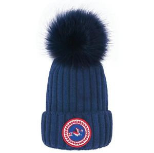 Diseñador de lujo Gorro de invierno Marca de punto Canadá Gorro de lana Sombrero Hombres Mujeres Punto grueso Grueso Cálido piel sintética pom Gorros Sombreros Gorro femenino a4