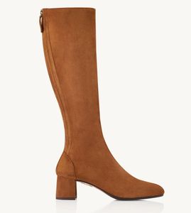 Femmes de luxe Aquazzura Bottes Dames Bottines Mode Femmes Automne Hiver Talon Haut Plateforme Courte Bottines De Qualité Supérieure En Cuir