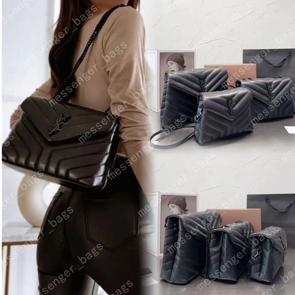 LouLou Alta calidad Cadena en forma de Y Cartera de lujo Mini monederos Bolso de diseñador cruzado Bolso de mujer Bolsos de hombro Diseñador Bolso de mujer Bolsos de lujo con caja