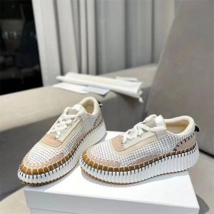 Luxe Designer Dames Nama Sneakers Platform Veelkleurig Ademend Zachte Stof Vrouw Casual Schoenen All-match Tennis Platte Sneakers