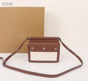Luxe designer damestassen mode splitsen canvas flap tas mini hoogwaardige spiegel vierkant messenger tas