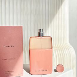 Parfum de créateur de luxe pour femme pour couple de parfum pour homme LOVE 520 Festive Limited Edition Pink Bottle pour femme 90 ml Livraison gratuite
