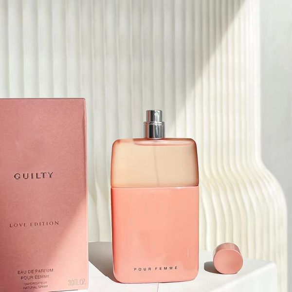 Perfume de mujer de diseñador de lujo para pareja de perfume de hombre LOVE 520 Botella rosa de edición limitada festiva para mujer 90ml Envío gratis