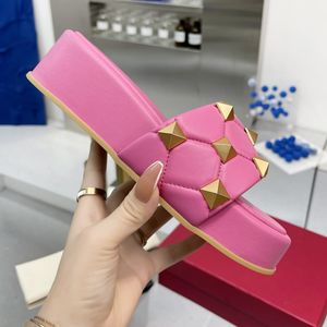 Luxe Designer Dames Sandalen Dame Slippers Dames Flat Mode Solid Dames Schoenen 2022 Zomer Nieuwe Antislip Outdoor Open-Tood