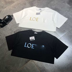 Luxe Designer Women T-shirt Strikt Selecteer Loe's Cartoon Dog Print Short Sleeveved T-Shirt Ins Pure Top voor buitenkleding Bodeming
